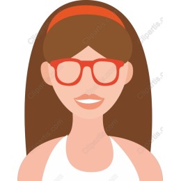 Charming of a Woman in Red Glasses