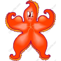 Playful Orange Octopus