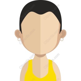 Minimalist Yellow Tank Top Character
