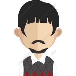 Charming Character in Sweater Vest