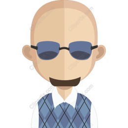 Stylish Bald Man