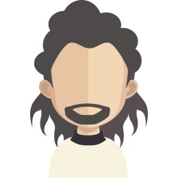 Trendy of a Man with Long Hair