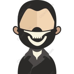 Stylized Skull Mask Character