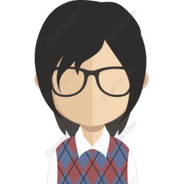 Charming Young Male Character in Argyle Sweater Vest