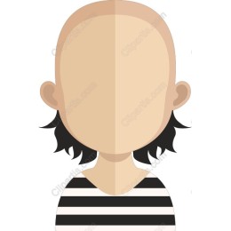 Faceless Character with Striped Shirt