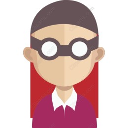 Stylish Character with Glasses and Red Hair