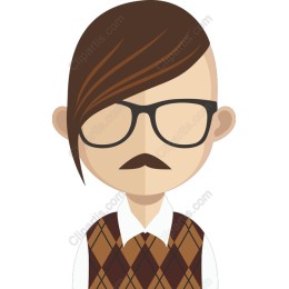 Retro Nerd Character
