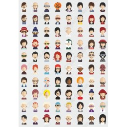  Character Clipart Bundle - 100 Unique Avatars