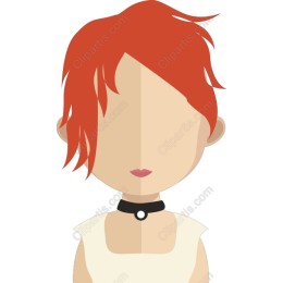 Stylized Red-Haired Character