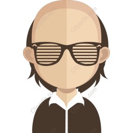 Stylish Bald Character