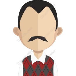 Stylish Character with Argyle Sweater Vest