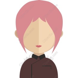 Stylish Pink-Haired Character