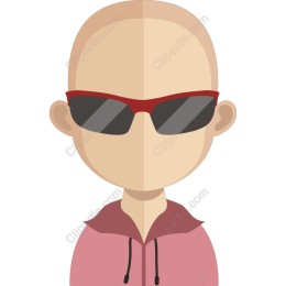 Trendy Bald Character