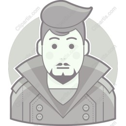 Mysterious Trench Coat Character