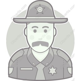 Minimalist Police Officer