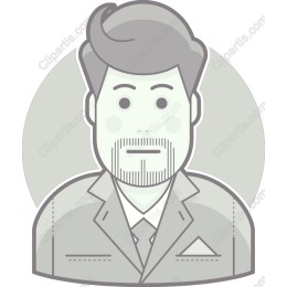 Professional Cartoon-Style Man