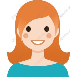 Cheerful Orange-Haired Woman