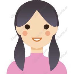 Cheerful Girl with Pigtails