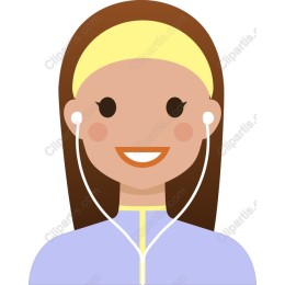 Cheerful Woman with Headphones