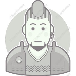 Trendy Youth Culture Character