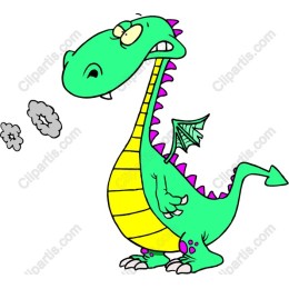 Playful Cartoon Dragon