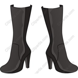 Chic Black High-Heeled Boots