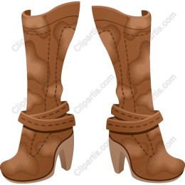 Elegant Brown High-Heeled Boots