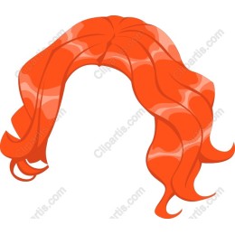 Vibrant Orange Curly Hair