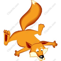 Playful Cartoon Fox