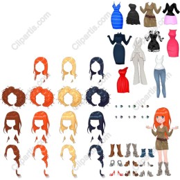 Trendy Fashion and Hairstyle Pack