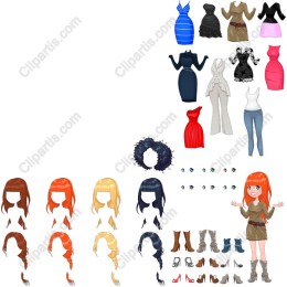 Customizable Fashion Character Set