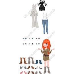 Versatile Animated Fashion Character