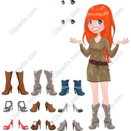 Fashionista with Stylish Footwear Collection