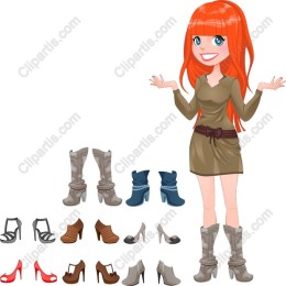 Fashionista with Shoe Collection