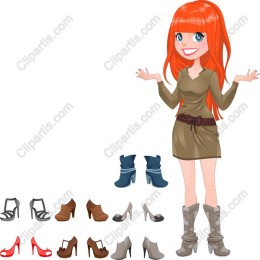 Chic Fashionista with Shoe Collection