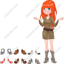 Fashion-Forward Character with Shoe Collection