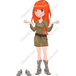 Vibrant Red-Haired Fashion