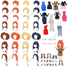 Stylish Hair and Outfit Collection