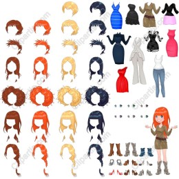 Stylish Fashion Collection: Hairstyles & Outfits