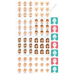 Diverse Expressive Characters Collection