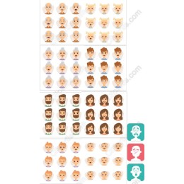Emotive Faces Pack - Expressive Character Icons