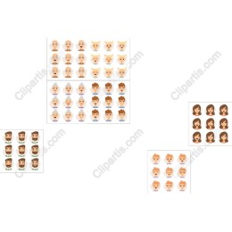 Diverse Character Icons Set