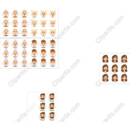 Diverse Character Faces Collection