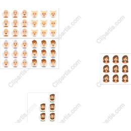 Diverse Expressive Faces Set