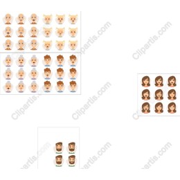 Diverse Character Face Collection
