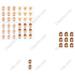 Diverse Character Faces Collection