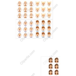 Diverse Character Faces Pack