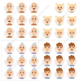 Expressive Character Emoji Pack