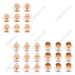 Expressive Characters - Facial Expressions Collection