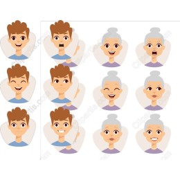 Expressive Emotions Pack - 12 Facial Expressions